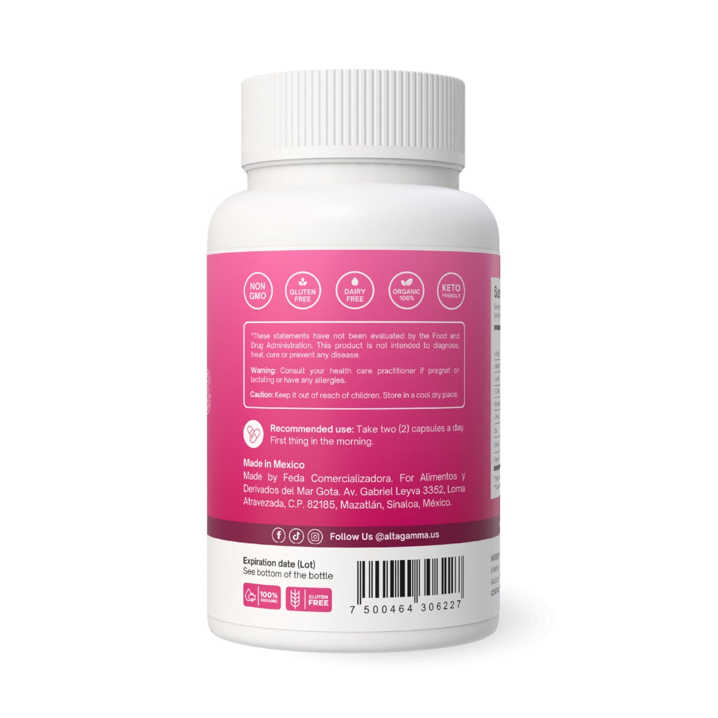 ALTAGAMMA Hair Growth Supplements - Nourishes Thinning, Strengthen Nails & Skin & Combat Hair Loss - Hair Growth Vitamins for Women & Men with Marine Collagen Peptides, 60 Capsules | 30 Day Supply ALTAGAMMABuy Supplements Australia