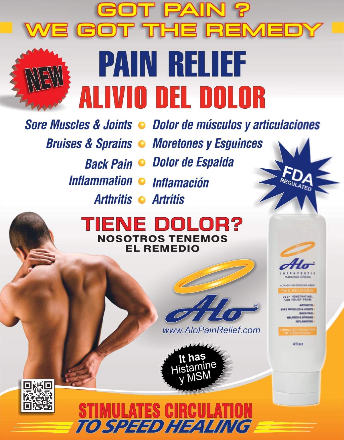 ALO Pain Relief Cream Therapy(32 oz with Pump) for Arthritis, Back Pain, Sciatica, Plantar Fasciitis, Tennis Elbow, Sore Muscles & Joints Inflammation - Working Out Aches, Acute Pain and Chronic Pain ALO Pain Relief CreamBuy Supplements Australia