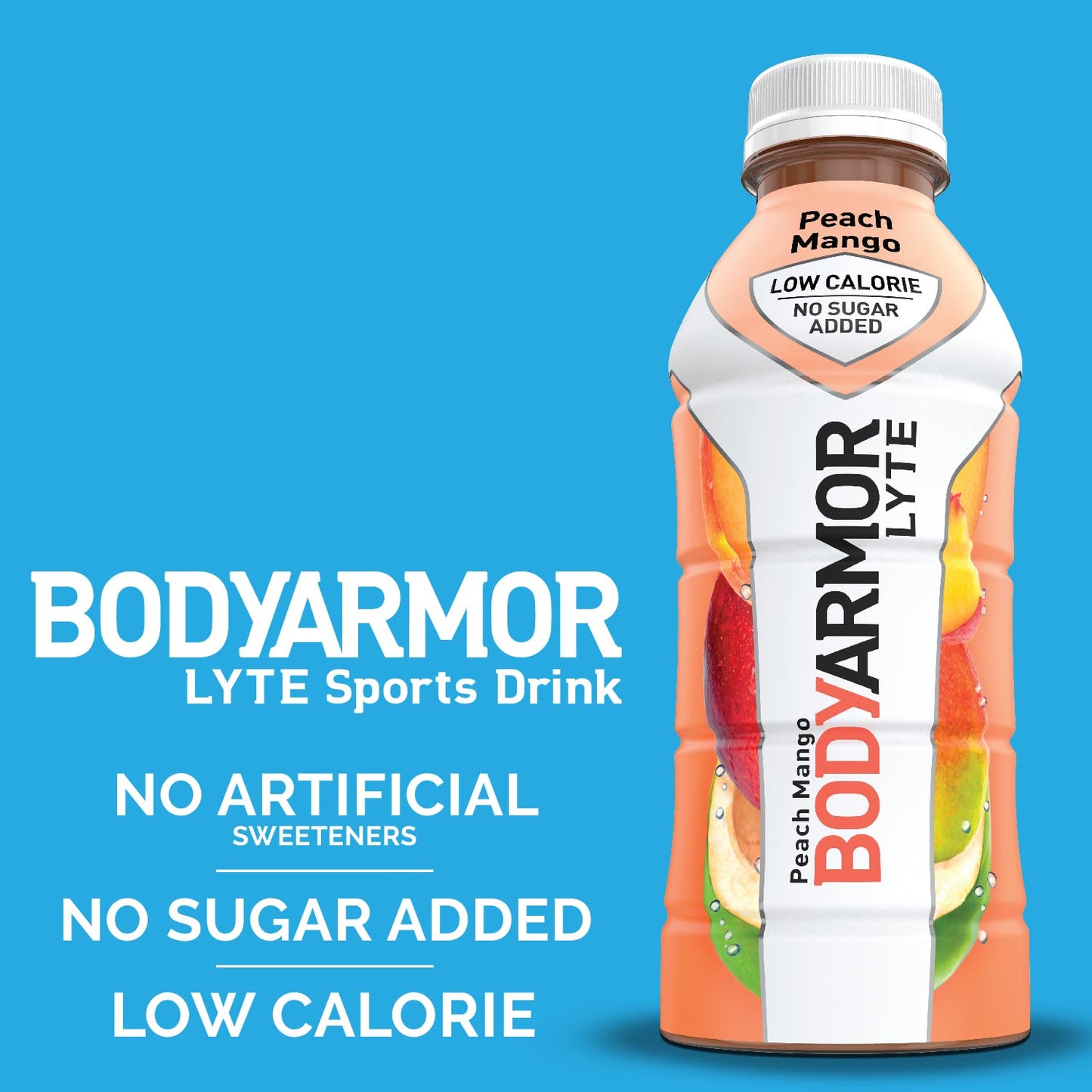 BODYARMOR LYTE Sports Drink Low-Calorie Sports Beverage, Peach Mango, Coconut BODYARMORBuy Supplements Australia
