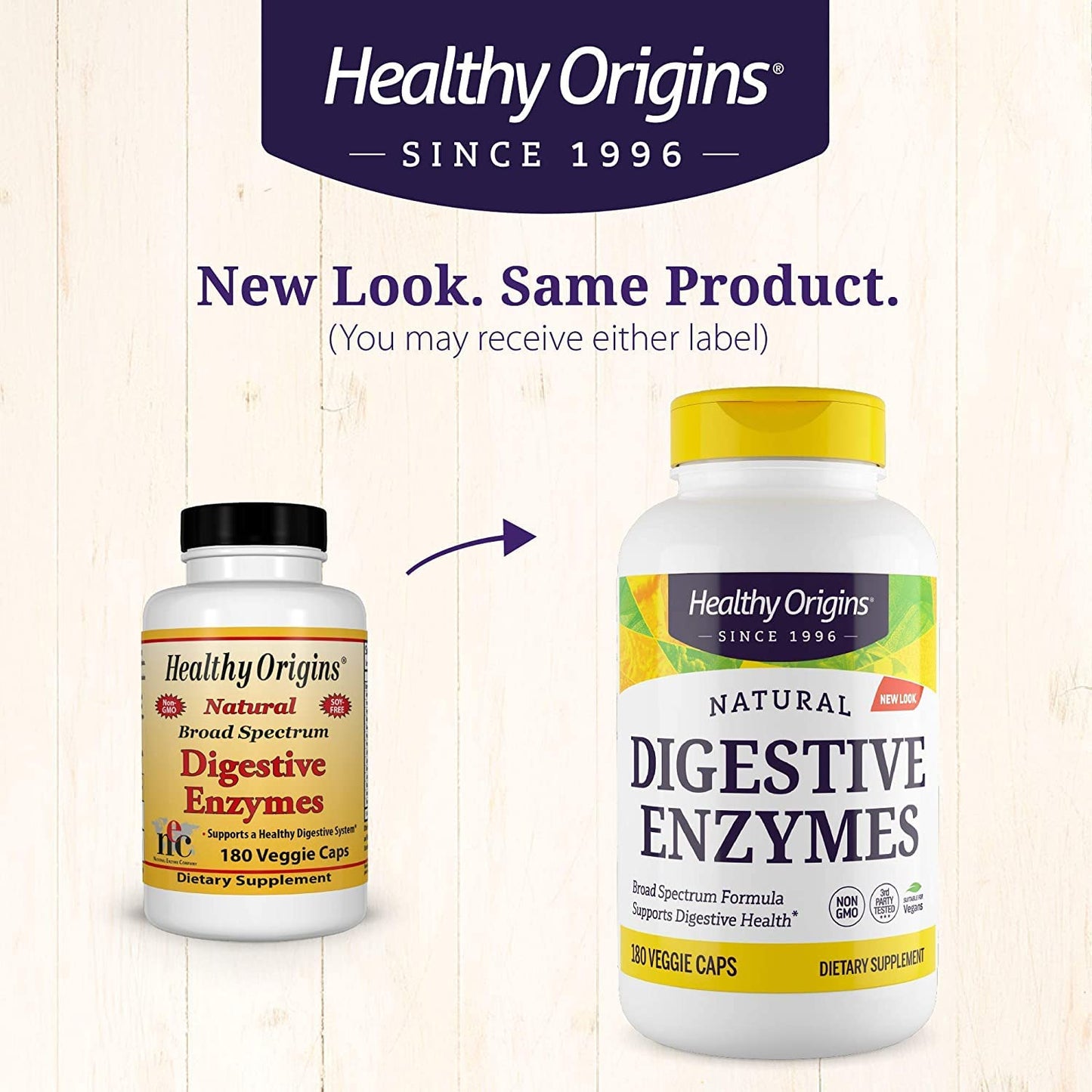 Healthy Origins Digestive Enzymes (NEC) Broad Spectrum - with Protease Healthy OriginsBuy Supplements Australia