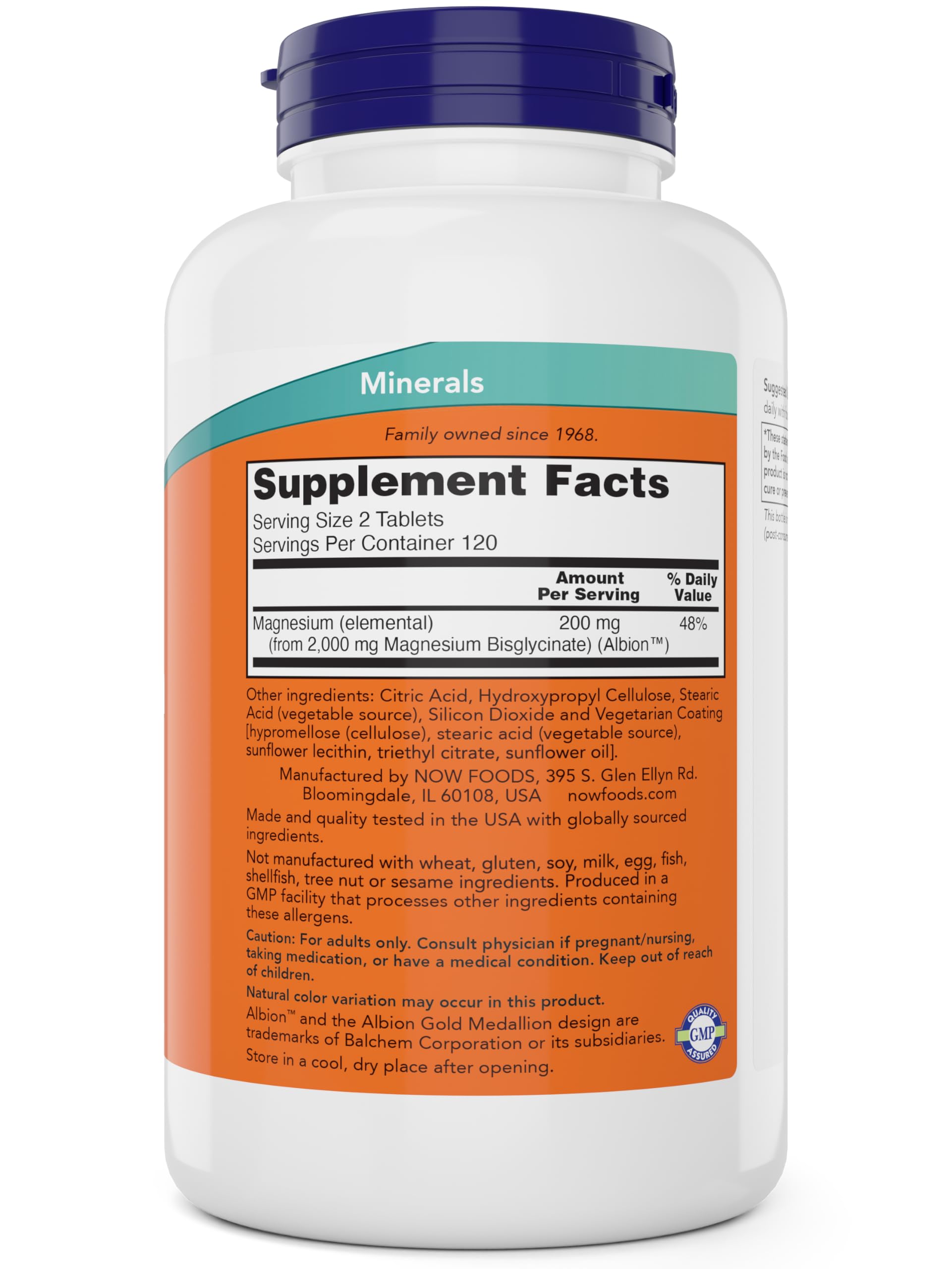 Now Foods Magnesium Glycinate, 240 Tablets - Supports Healthy Muscle and Nerve Functions - Non-GMO NOW FoodsBuy Supplements Australia