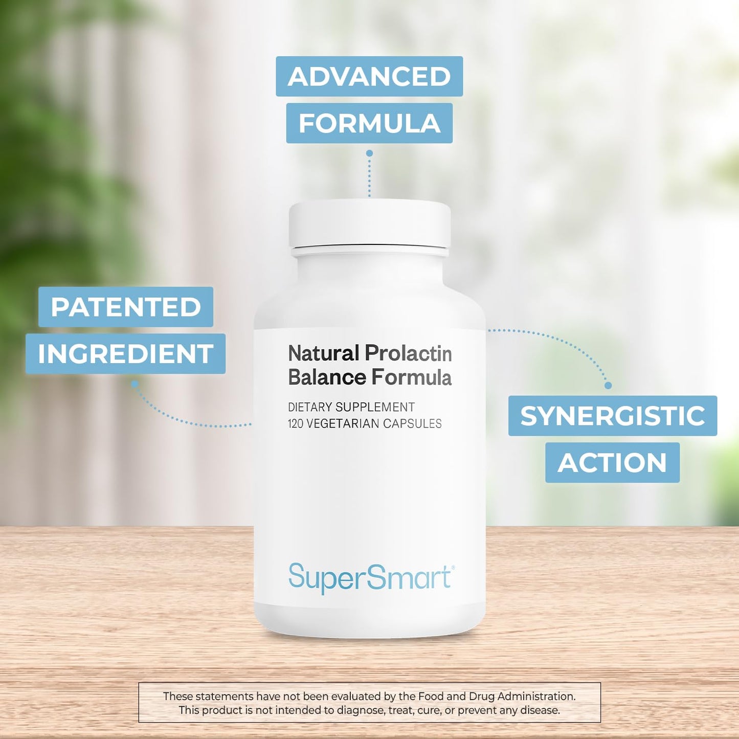Supersmart - Natural Prolactin Balance Formula - with p5p Vitamin B6, Maca Root, Ashwagandha | Gluten Free - 120 Vegetarian Capsules SupersmartBuy Supplements Australia