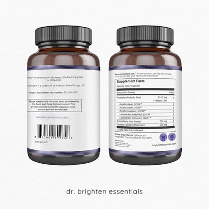 Dr. Brighten Women’s Probiotic - Probiotics, Prebiotics with Antioxidants & Sunfiber for Healthy Hormones, Balanced Female Microbiome, Ovaries and Immune Health - 60 Capsules Dr. BrightenBuy Supplements Australia