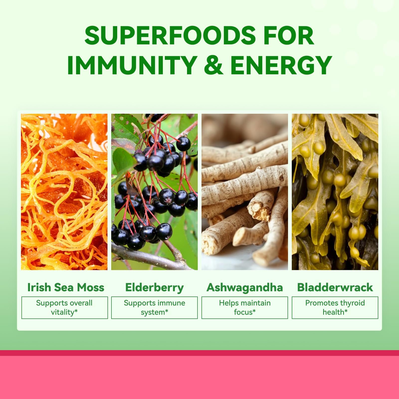 Inner Brightness Sea Moss 4000mg Gummies with Ashwagandha, Elderberry, Apple Cider Vinegar, Bladderwrack, Burdock Root – Immune Support – Mixed Berry Flavor – 60 Count Inner BrightnessBuy Supplements Australia