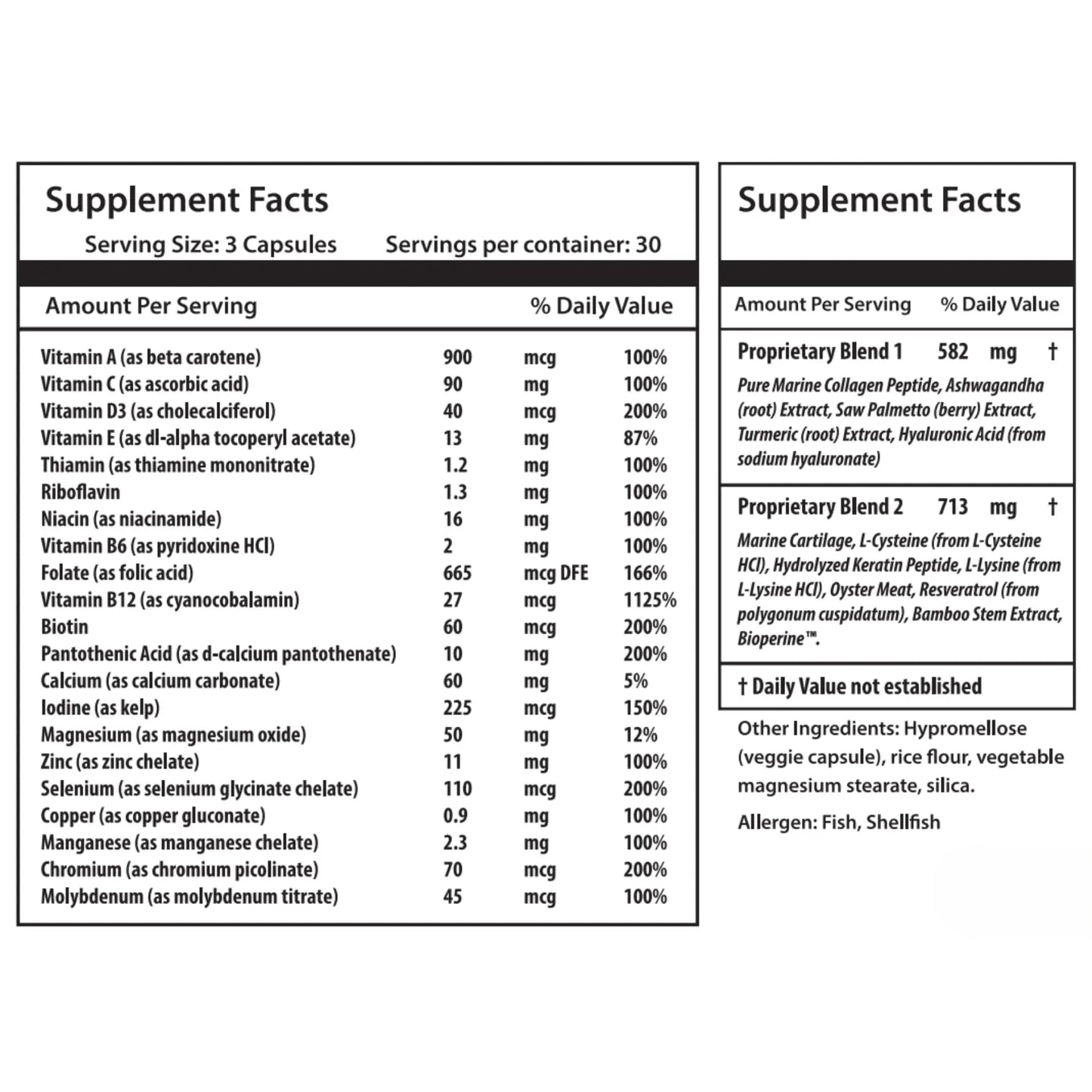 ULULIFE Complete Multivitamin for Men & Women: All-Natural & Cruelty Free with Biotin, Collagen, Keratin, & More - Promotes Hair Growth & Thickness ULULIFEBuy Supplements Australia