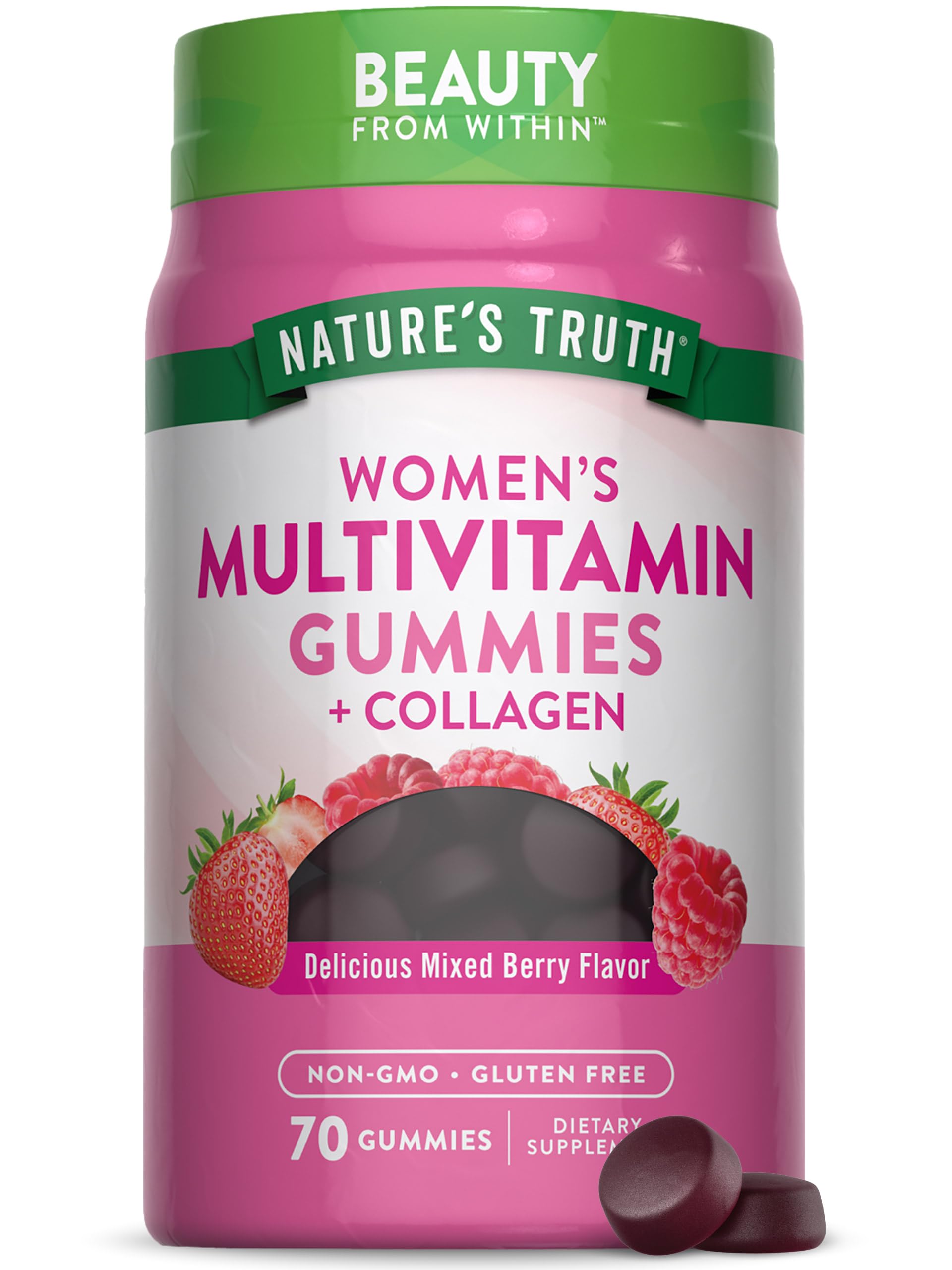 Nature's Truth Womens Multivitamin Gummies Plus Collagen & Biotin | 70 Count | Non-GMO & Gluten Free Supplement Nature's TruthBuy Supplements Australia
