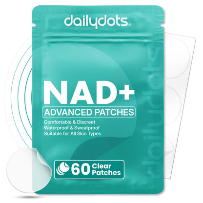 Daily Dots NAD+ Patches | Energy, Healthy Aging & Wellness Support | 12 Active Blends incl. Nicotinamide & CoQ10 | Time Release Patch | for Men & Women (60 Patches) Daily DotsBuy Supplements Australia