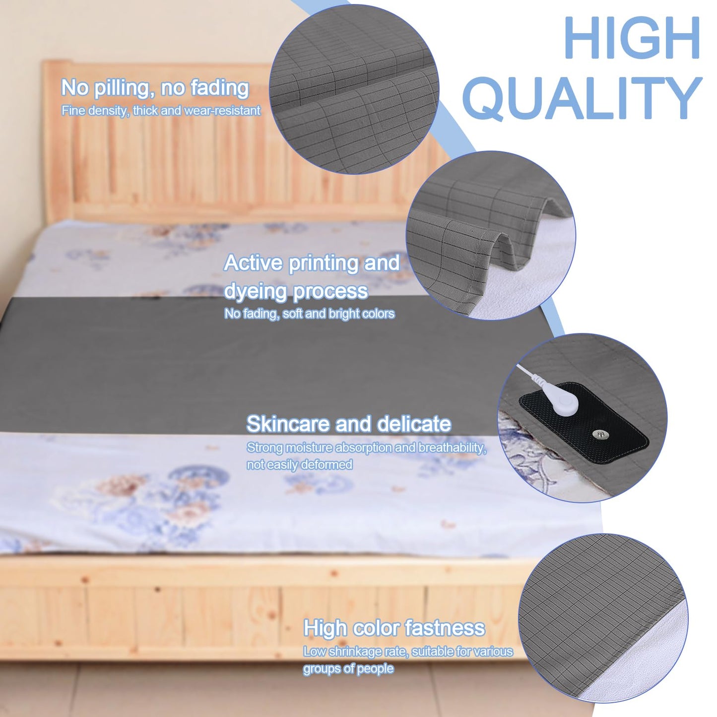 Grounding Mat for Bed, Grounding Sheets Blanket with Grounding Cord, Earthing Mat Grounding Pad ReaengBuy Supplements Australia