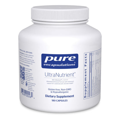 Pure Encapsulations UltraNutrient - Minerals & Multivitamins - Supports Liver & Heart Health* - Supplement for Antioxidants - with Vitamin C, CoQ10 & More - Gluten Free - 180 Capsules Pure EncapsulationsBuy Supplements Australia