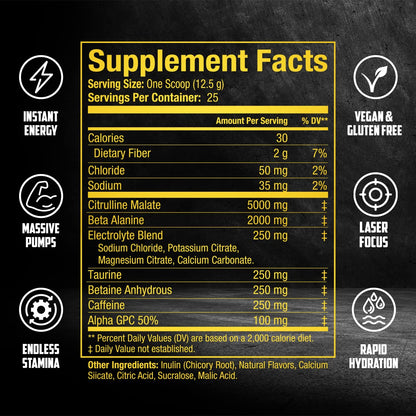 BALLISTIC Pre Workout | #1 New Pre Workout Powder w/ Nitric Oxide Booster, Electrolytes EPN SupplementsBuy Supplements Australia