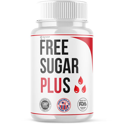 Free Sugar Plus Capsules, Official FreeSugar Plus Blood Health Support Pills With All Natural Ingredients, Free Sugar Plus Advanced Wellness Support with Premium Vitamins for Women & Men (60 Capsules) SyvorBuy Supplements Australia