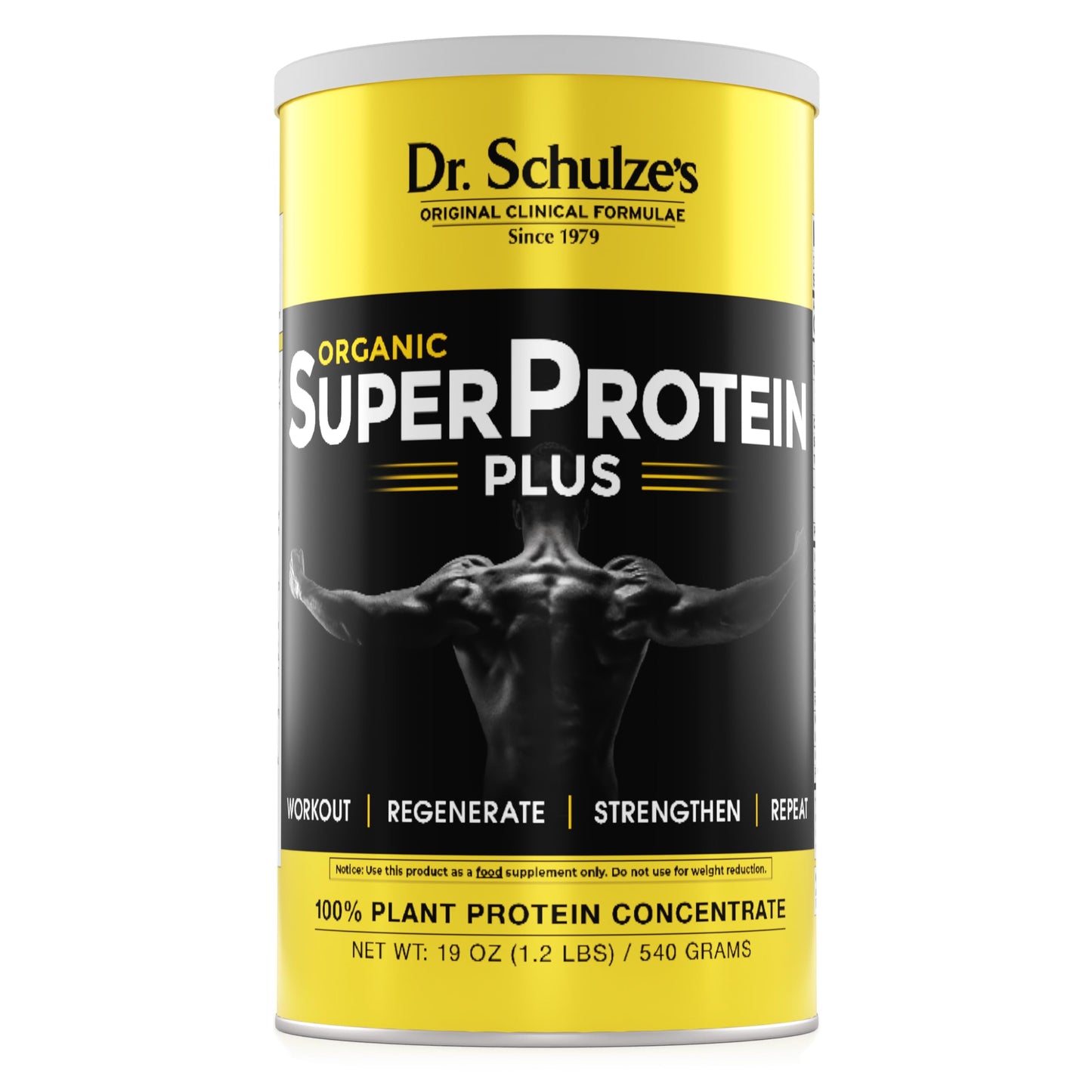 Dr. Schulze's SuperProtein Plus - Plant-Based Protein Powder - Active Lifestyle Supplement - Supports Muscle Health - Drink Mix - Gluten-Free & Vegan - 19 oz (20 Servings) Dr. Schulze'sBuy Supplements Australia