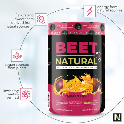 Nutrology Beet Natural O2, Pre Workout Powder, Energy, Endurance; Nitric Oxide Booster NutrologyBuy Supplements Australia