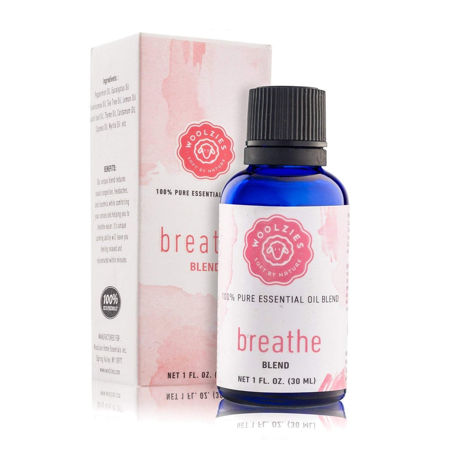 Woolzies Breathe Essential Oil Cold Stopper Blend For Cold, Cough, Congestion, Sinus Relief, Allergy, Headache, Aromatherapy, Scents & Diffuser WoolziesBuy Supplements Australia