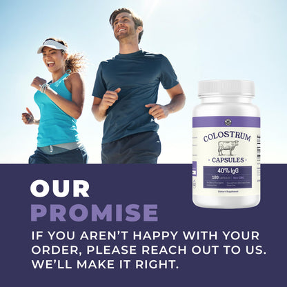 180ct Colostrum Capsules 40% IgG - USA Sourced Bovine Colostrum Powder Left Coast PerformanceBuy Supplements Australia