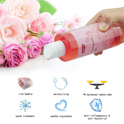 4 pack Yoni Wash Yoni Essential Oil Soap for Women Set, 2 * 30ml Feminine Oil, 6.7 fl.oz Feminine Wash yoniagoodBuy Supplements Australia