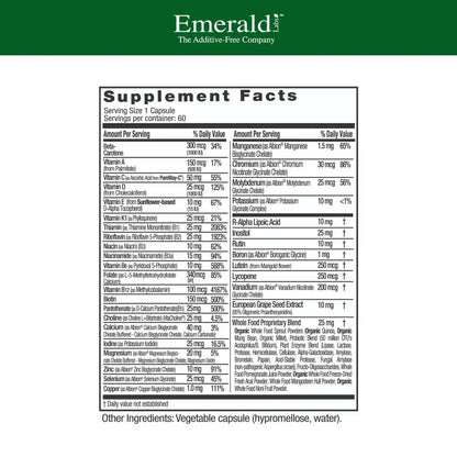 EMERALD LABS Complete 1-Daily Multi - Complete Multivitamin for Men & Women with Vitamin C, Methylated Folate, Whole-Food Blend & More EMERALD LABS