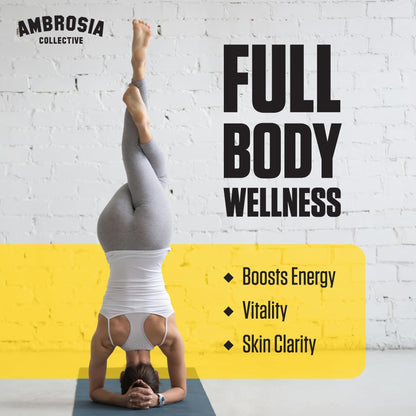 Ambrosia Superfood Organ & Cycle Support Powder | Liver & Kidney Support with Milk Thistle, Red Yeast Rice & CoQ10 | 13 Superfood Ingredients | 30 Servings | Honey Lemon AmbrosiaBuy Supplements Australia