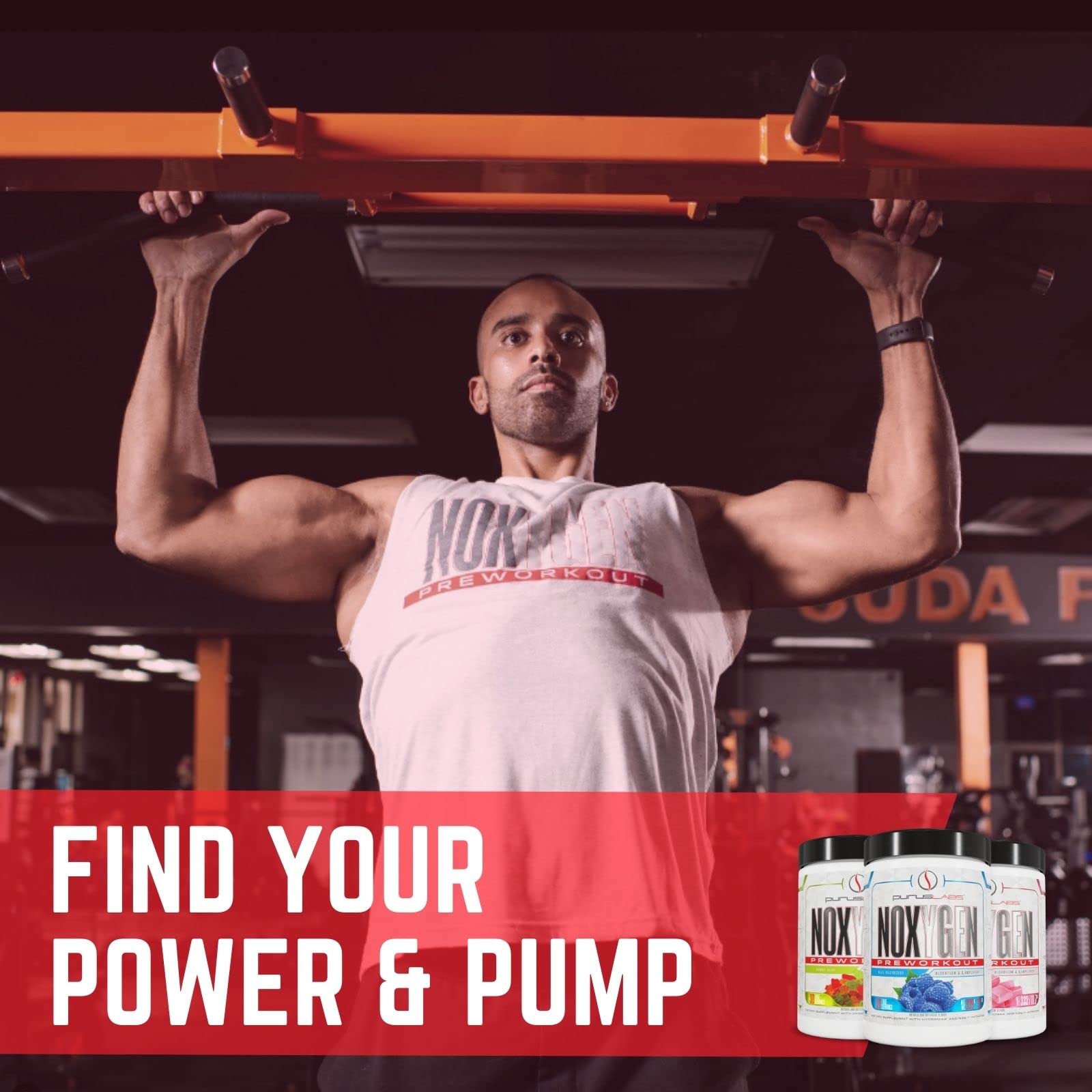 Purus Labs NOXYGEN PREWORKOUT Powder, 30 Servings (Blue Raspberry)