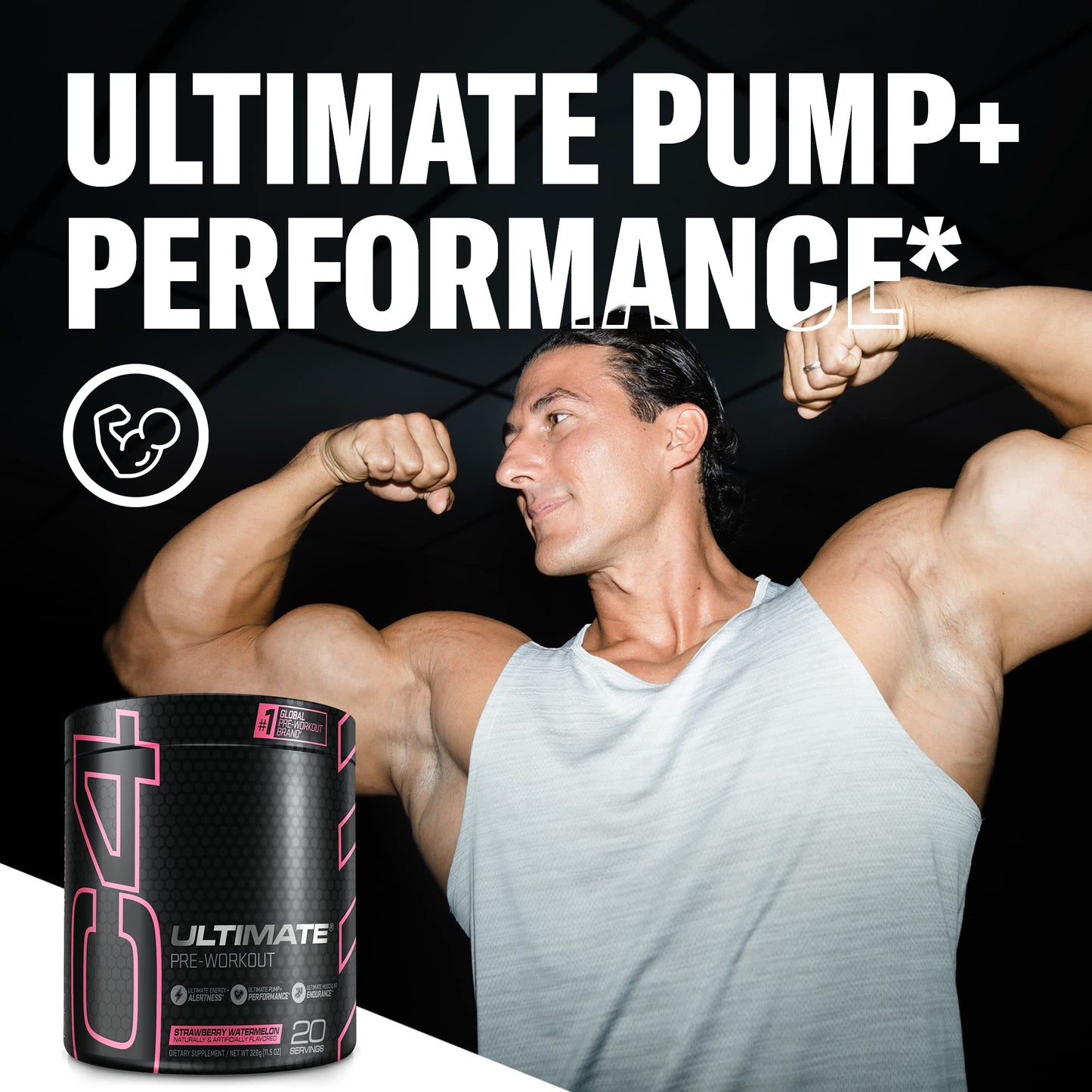 Cellucor C4 Ultimate Pre Workout Powder Strawberry Watermelon - Sugar Free CellucorBuy Supplements Australia