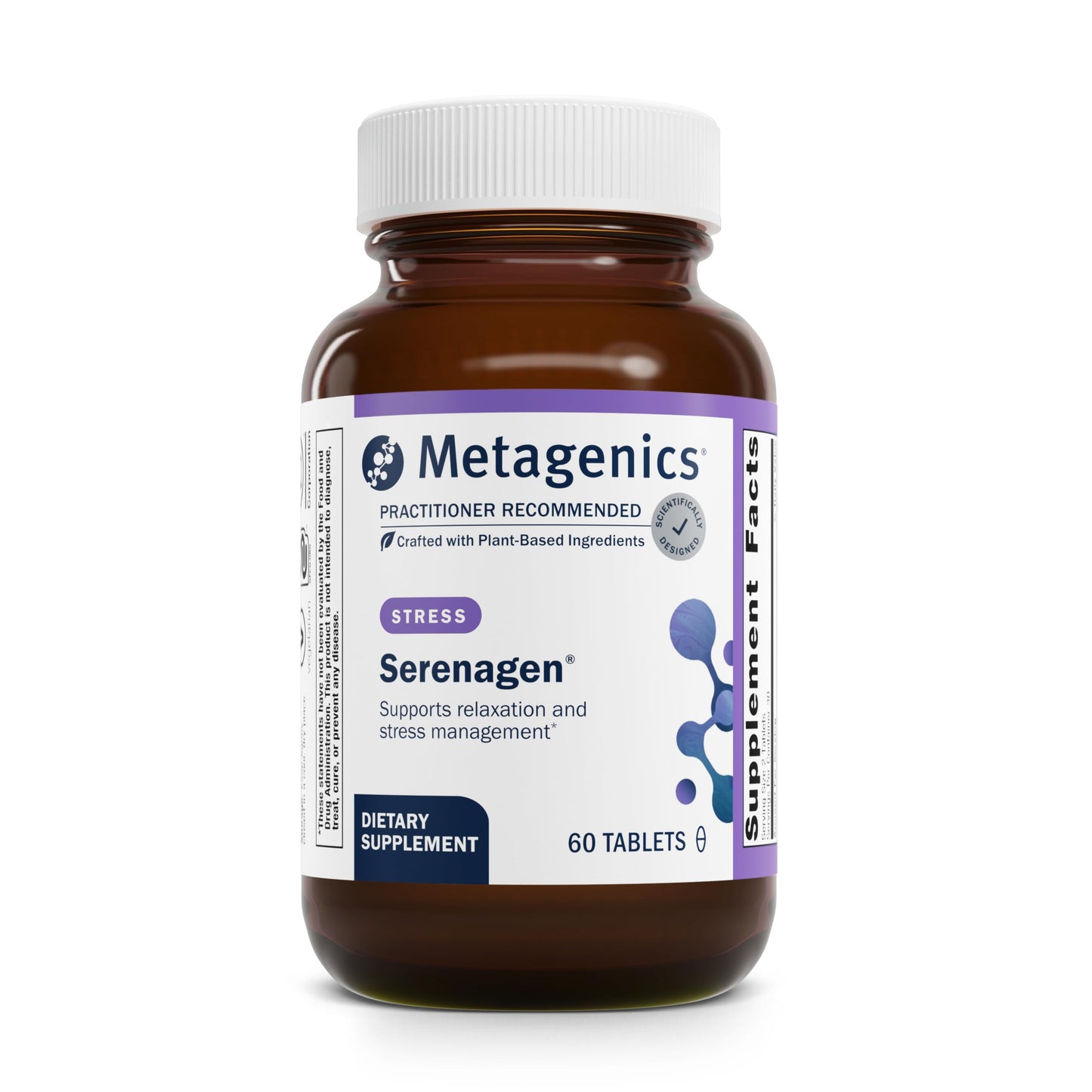 Metagenics Serenagen Supplement - Herbal Stress Management with Asian Ginseng & Chinese Herbs - Supports Calm, Focus, Energy & Sleep* - Non-GMO, Gluten-Free, Vegetarian - 60 Tablets MetagenicsBuy Supplements Australia