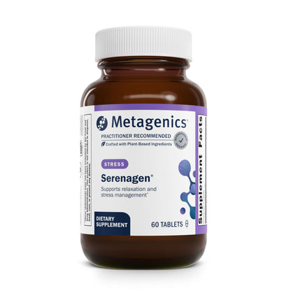 Metagenics Serenagen Supplement - Herbal Stress Management with Asian Ginseng & Chinese Herbs - Supports Calm, Focus, Energy & Sleep* - Non-GMO, Gluten-Free, Vegetarian - 60 Tablets MetagenicsBuy Supplements Australia