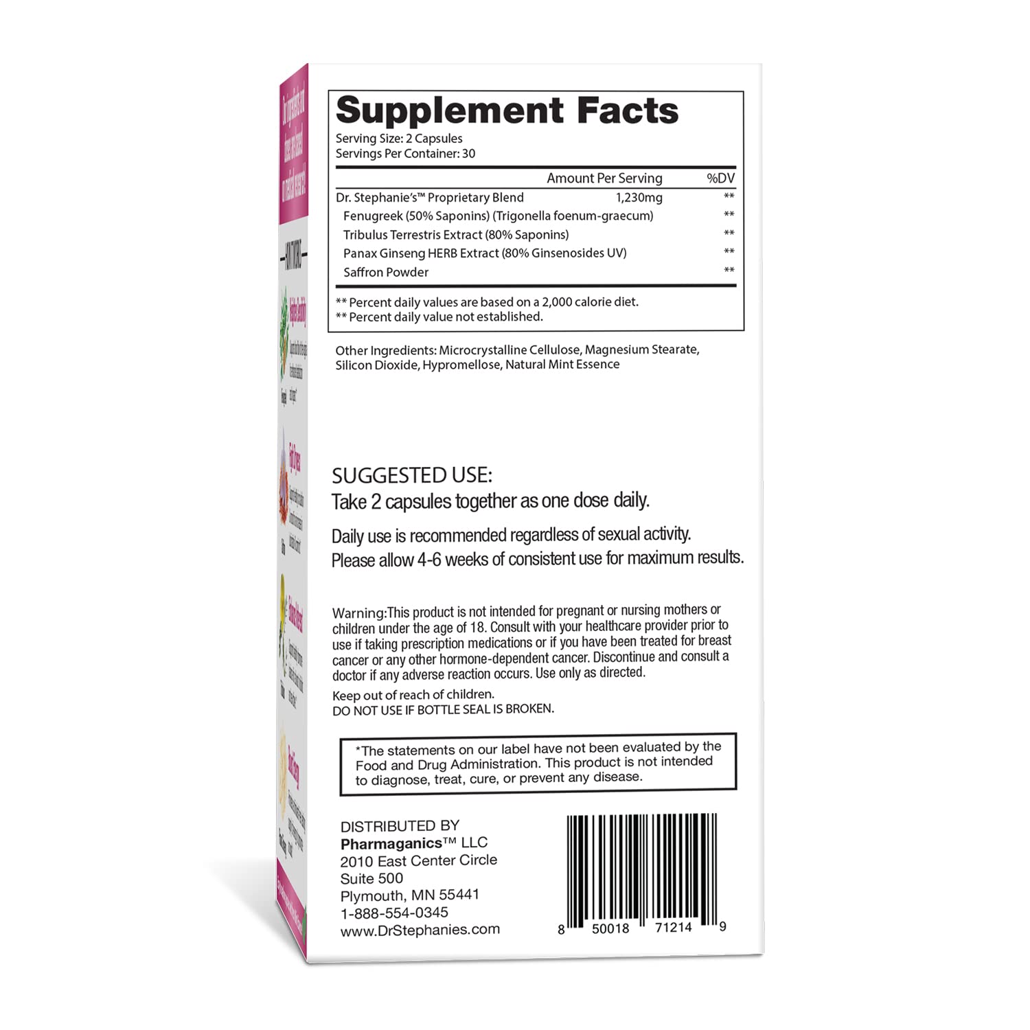 Pharmaganics Dr. Stephanie's Her Romance - Natural Hormone Balance Support for Women PharmaganicsBuy Supplements Australia