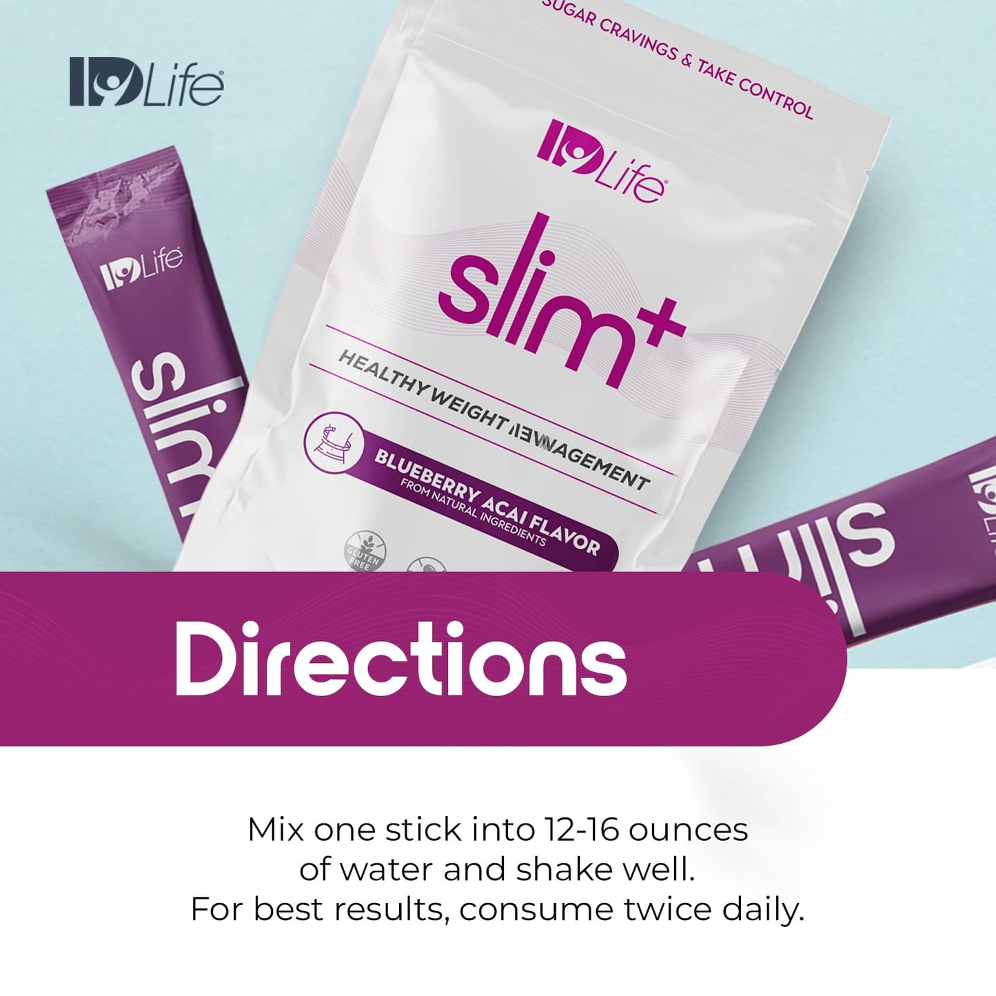 IDLife Slim+ - Weight Management Supplement - Easy to Prepare Delicious Blueberry Acai IDLifeBuy Supplements Australia