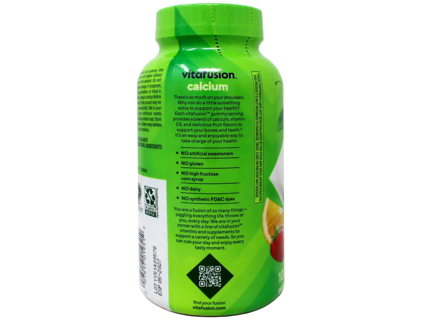 Vitafusion Calcium Adult Gummy Vitamins, 100 Gummy Vitamins VitafusionBuy Supplements Australia