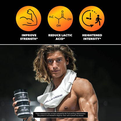 Gorilla Mode Beta-Alanine – Carnosine Precursor/Enhanced Muscular Endurance Gorilla MindBuy Supplements Australia
