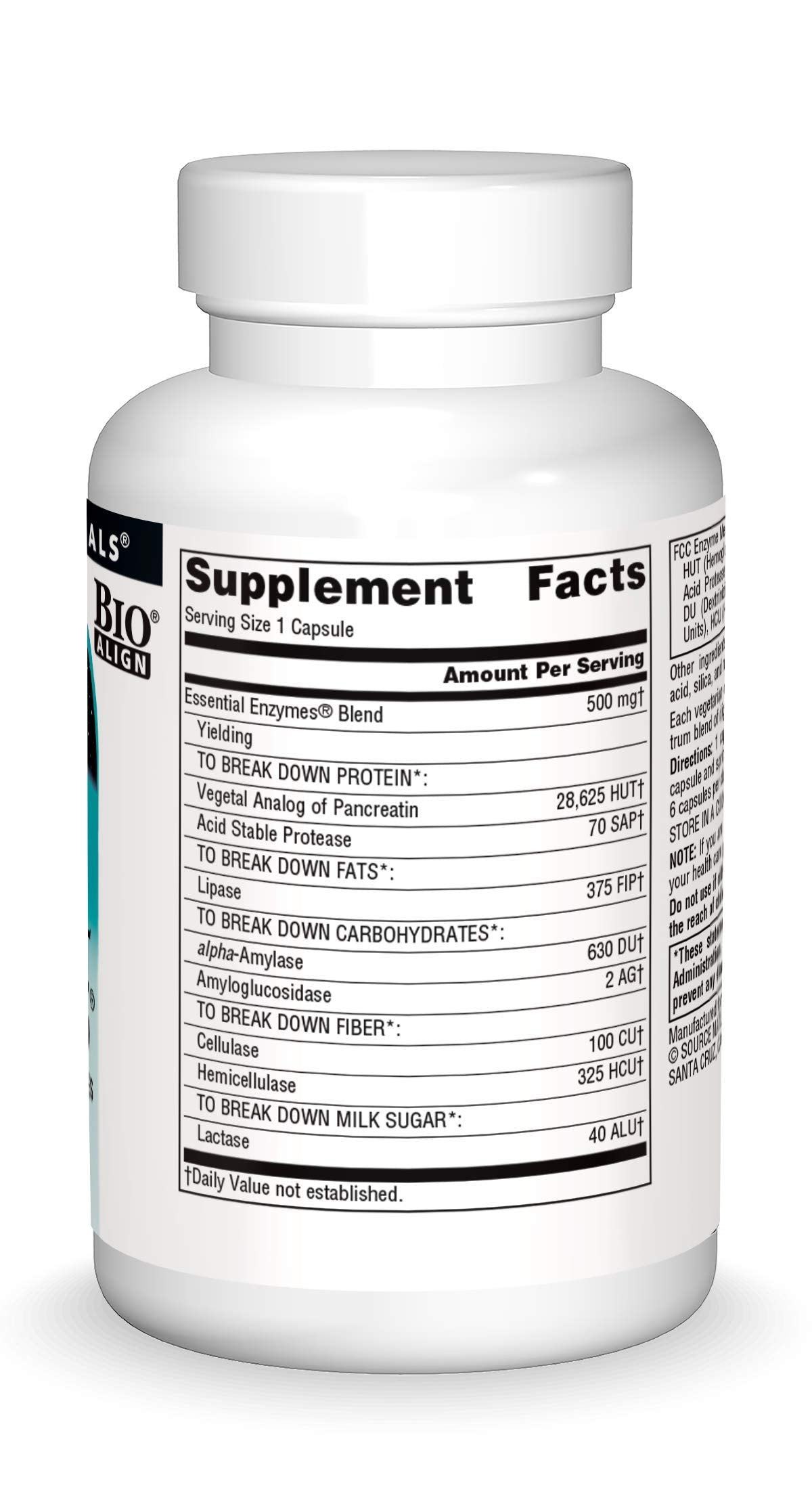 Source Naturals Essential Enzymes 500mg Bio-Aligned Multiple Enzyme Source NaturalsBuy Supplements Australia