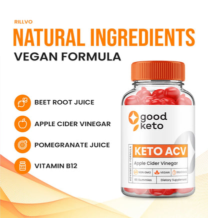 (2 Pack) Good Keto ACV Gummies - Official - Keto Good ACV Advanced Formula Plus Apple RillvoBuy Supplements Australia