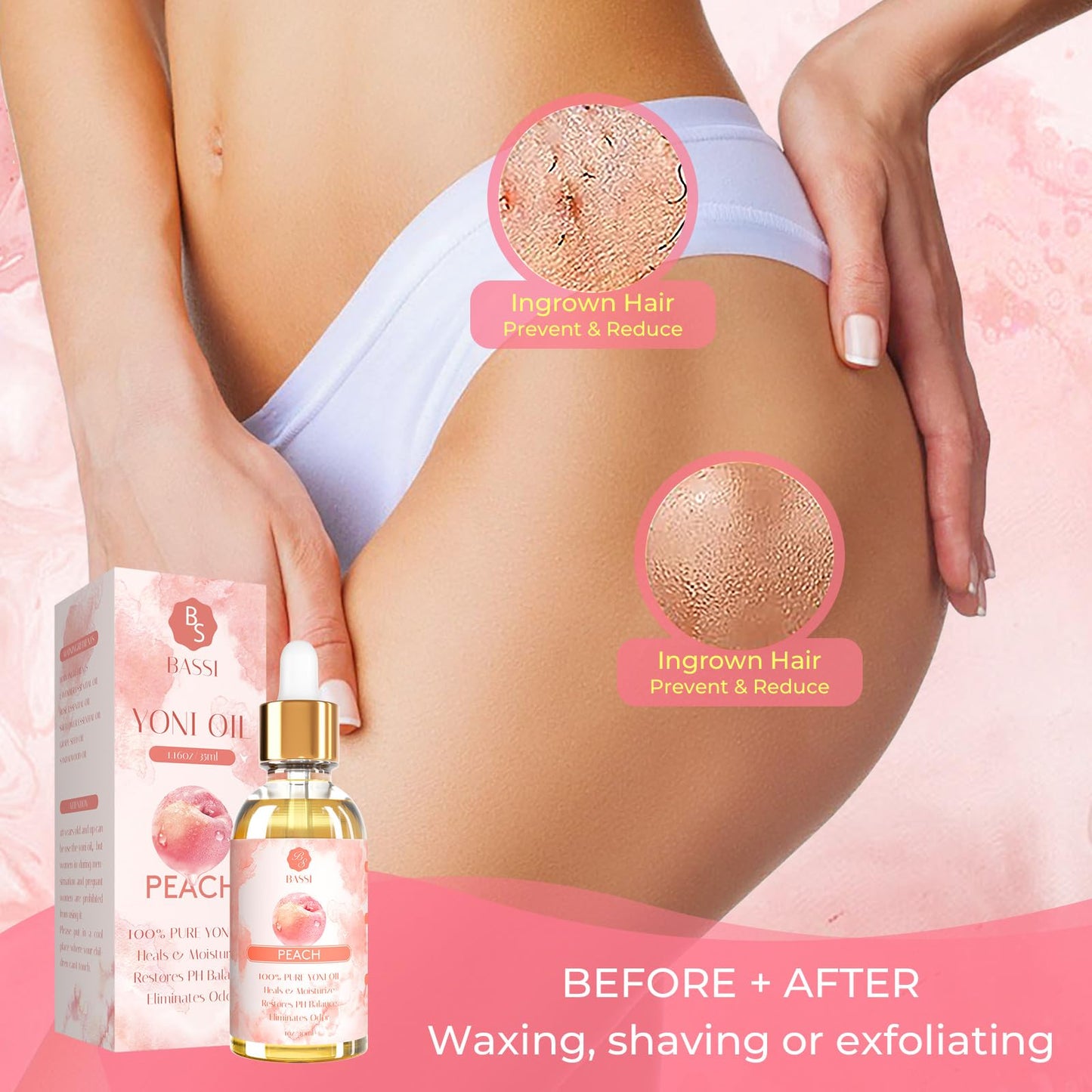 2 Pack Yoni Essential Oil Organic Feminine Oil Eliminates Odor Vaginal Moisturizer for Wetness BASSIBuy Supplements Australia