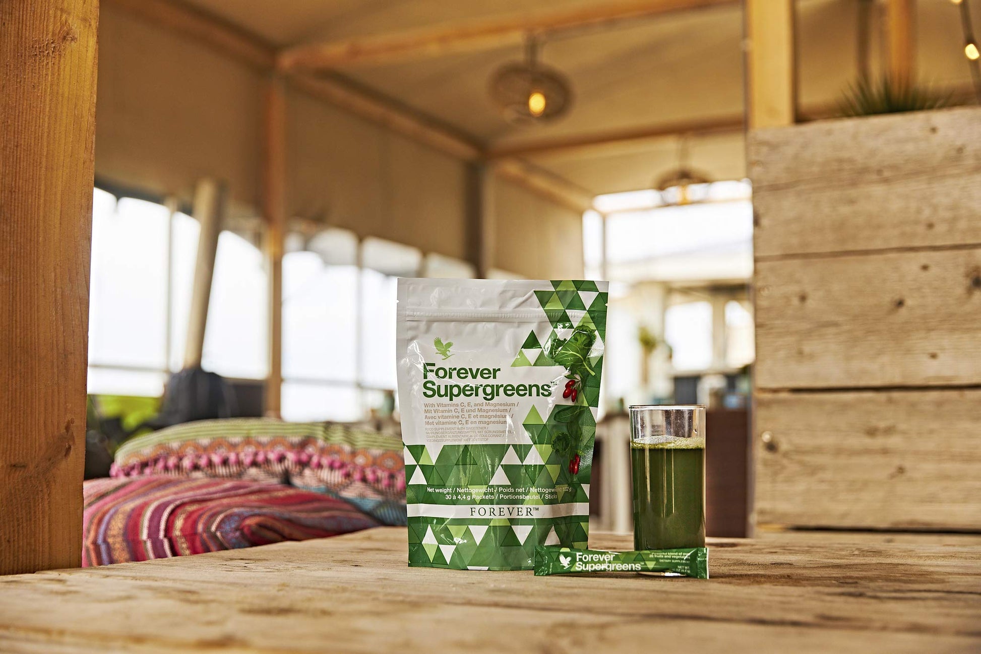 Forever Living - Forever Supergreens - Blend for Your Active Lifestyle - Supercharge Your Day w/Over 20 Powerful Greens and Superfoods. - 30 Packets Forever Living ProductsBuy Supplements Australia