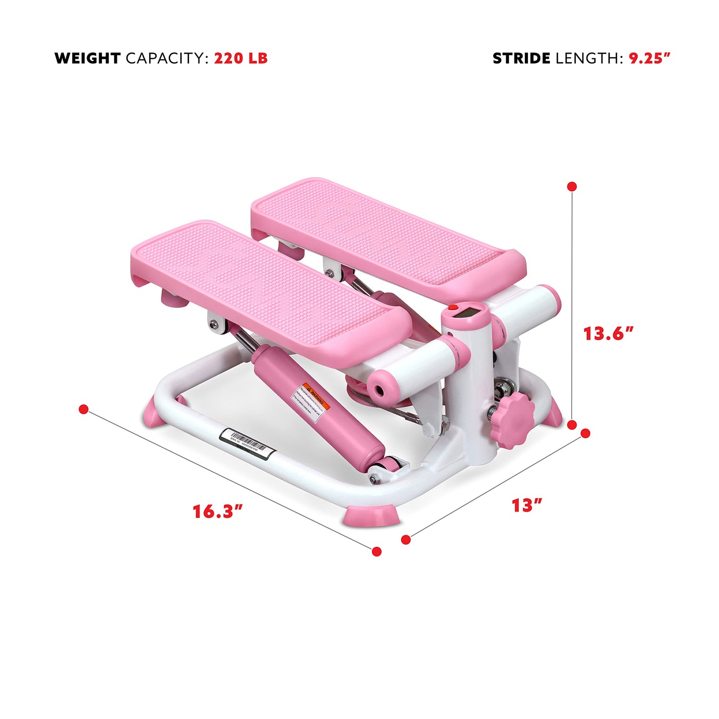 Sunny Health & Fitness Mini Stepper for Exercise Low-Impact Stair Step Cardio Equipment Sunny Health & FitnessBuy Supplements Australia