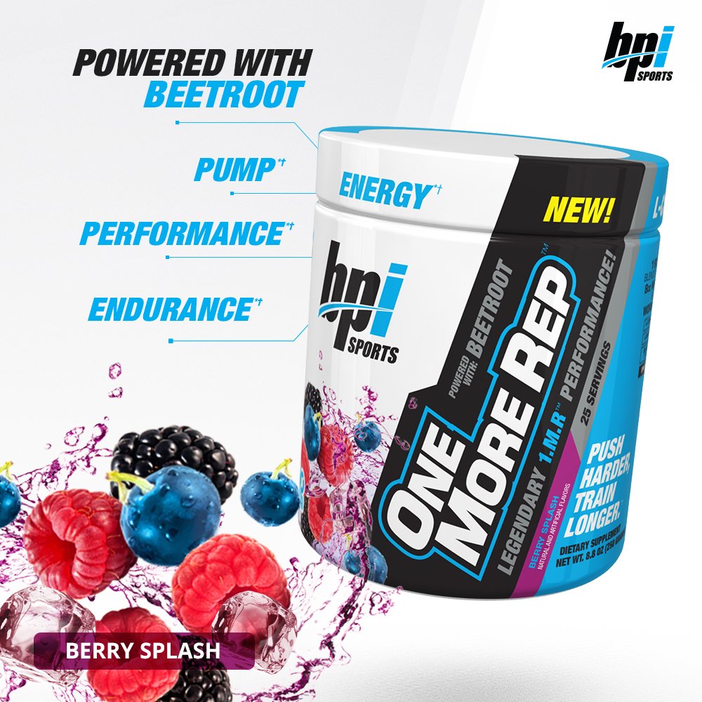BPI Sports One More Rep Pre-Workout Powder - Increase Energy and Stamina - Intense BPI SportsBuy Supplements Australia