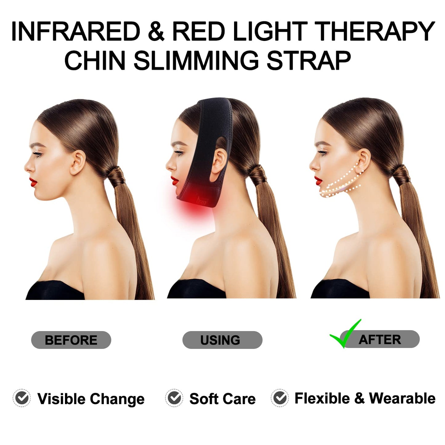 Red Light Therapy Belt for Neck, Infrared Light Therapy Flexible Wearable Wrap Pad LitePowBuy Supplements Australia
