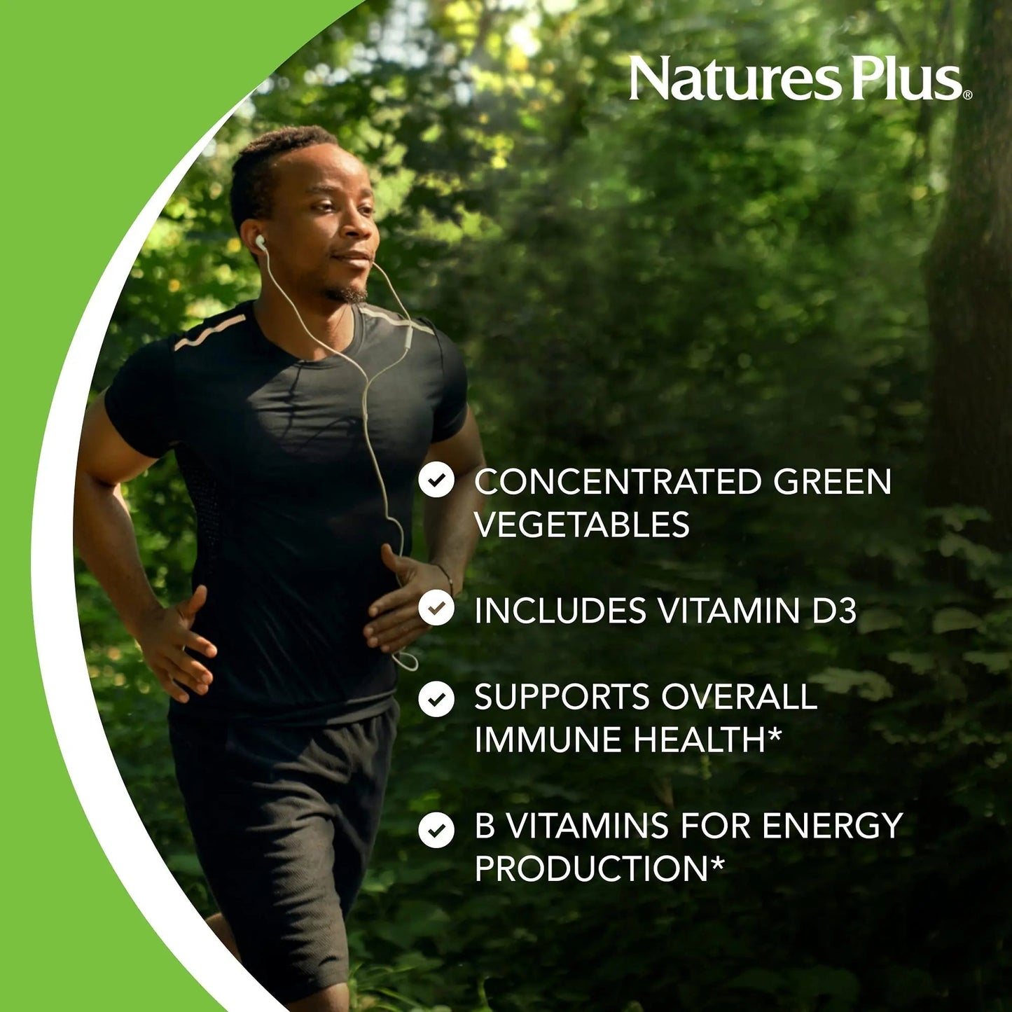 NaturesPlus Source of Life Power Teen - 180 Vegetarian Tablets - Teen Multivitamin with Minerals & Whole Foods for Mental Focus NaturesPlus