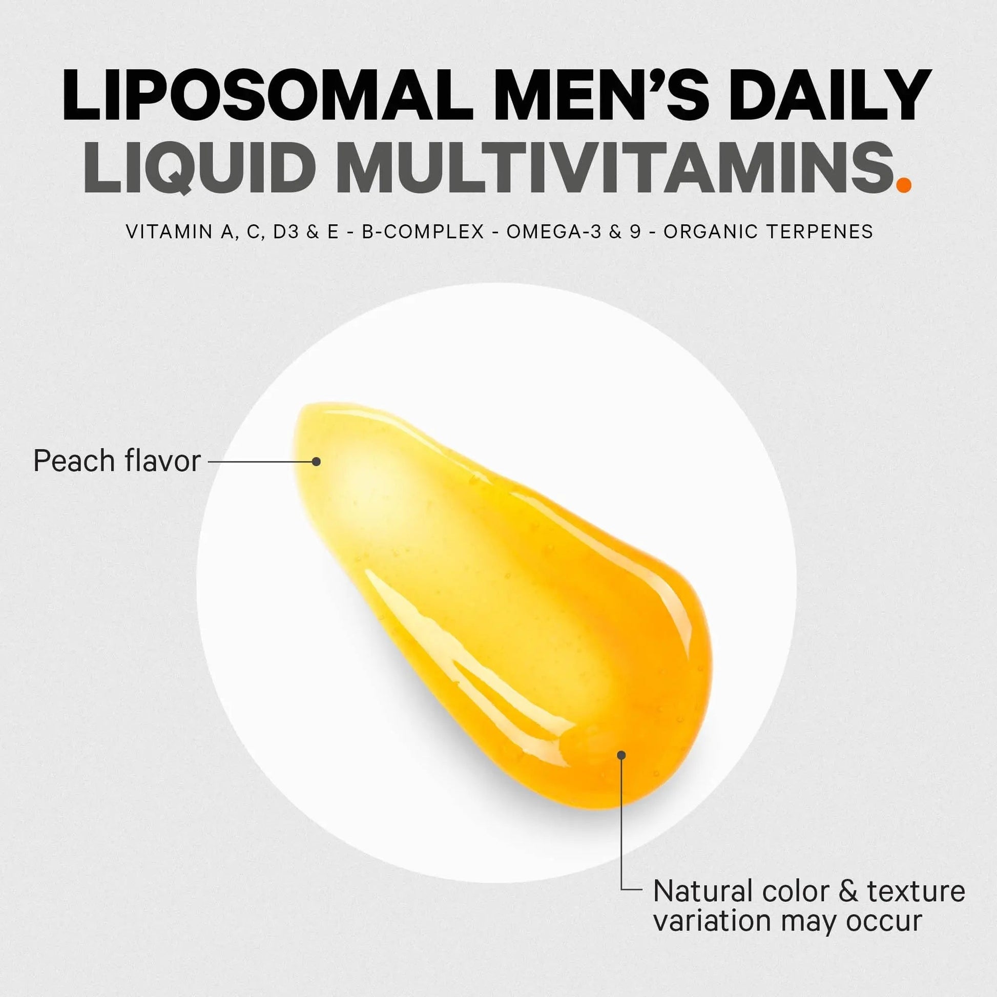 Codeage Daily Men Liquid Vitamins Supplement - Liposomal Multivitamin A, B, C, D, E, Biotin, Omega-3 & Omega-9 Codeage