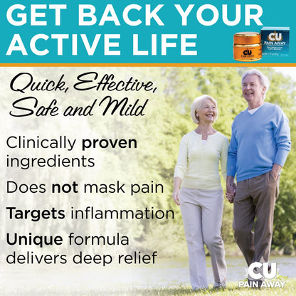 Arthritis Pain Relief Cream - C.U. Pain Away. Reduce Inflammation, Improve Mobility, Rapid Relief. Effective Muscle and Joint Pain Relief. All-Natural Ingredients. C.U. Pain AwayBuy Supplements Australia