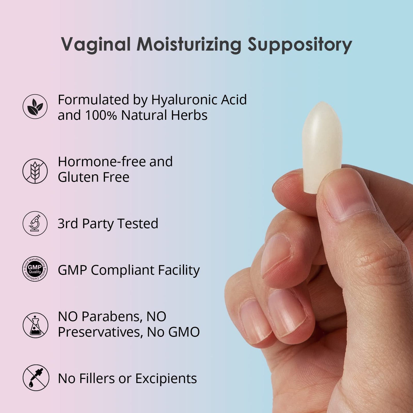 vetrue Intimate Moisturizer, Vaginal Suppository for Dryness & Discomfort, Feminine Long Lasting vetrueBuy Supplements Australia