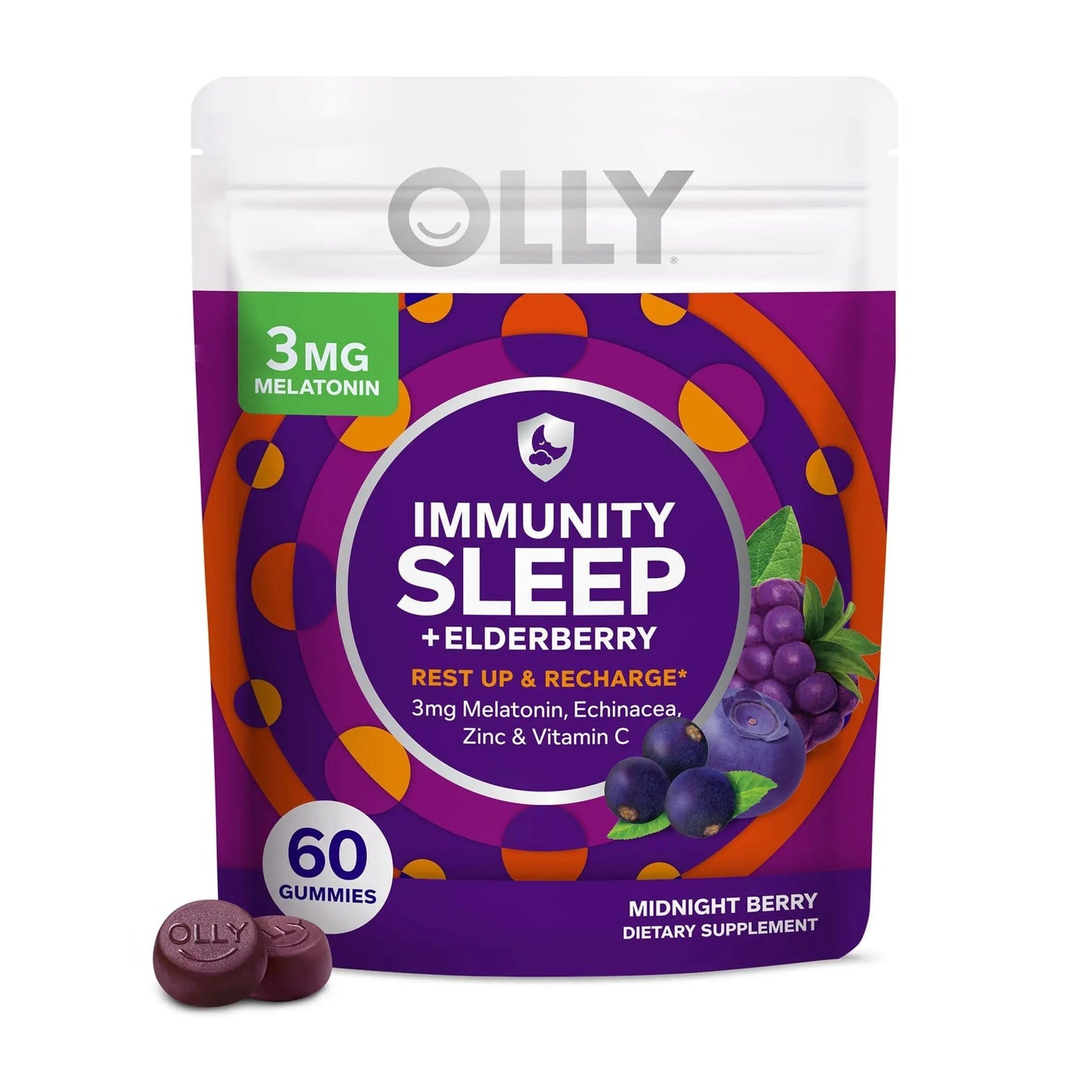 OLLY Immunity Sleep and Women's Multivitamin Gummy Vitamin Bundle (60 + 90 Count) OLLYBuy Supplements Australia