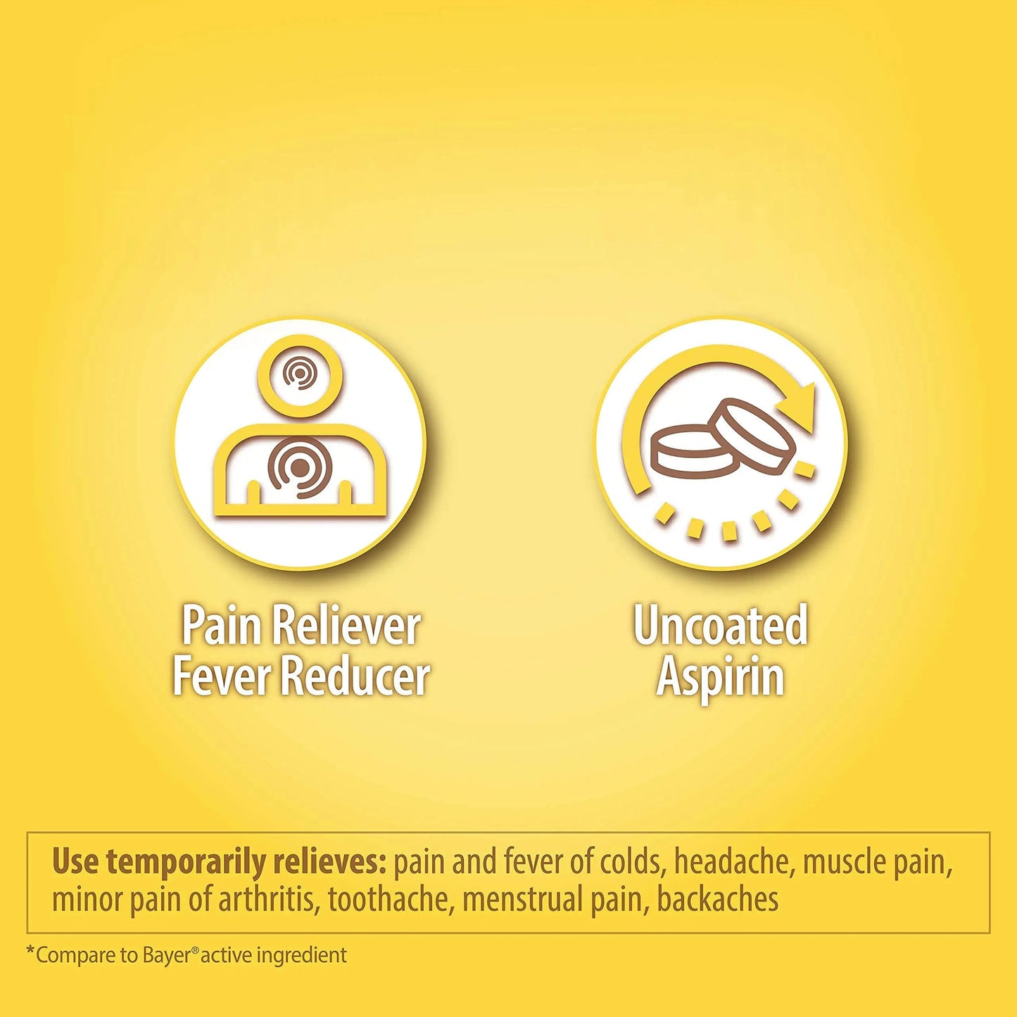 HealthA2Z® Aspirin 325mg | Uncoated Tablets |Original Strength | Pain Reliver | Fever Reducer | Compare to Bayer® Active Ingredients… (300 Counts) HealthA2ZBuy Supplements Australia