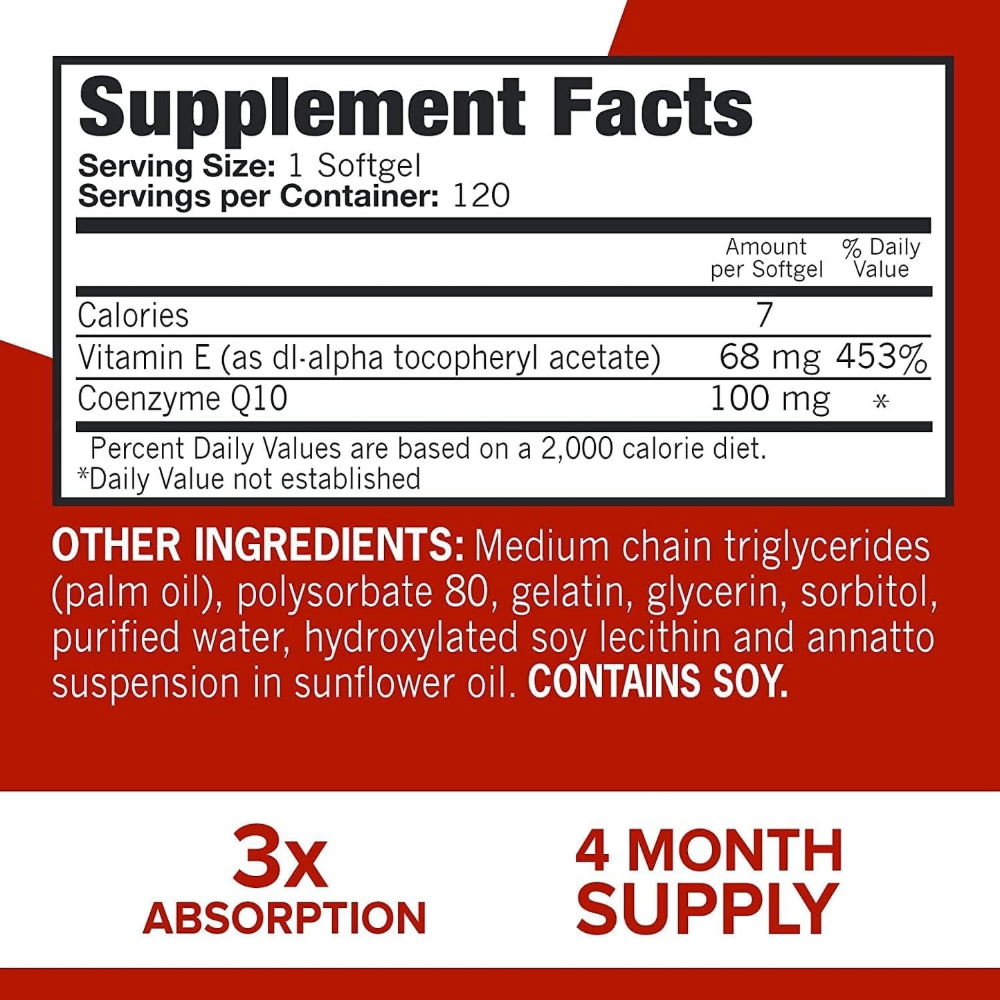 Qunol CoQ10 100mg Softgels, 3X Better Absorption 4 Month Supply + 120 Count Magnesium QunolBuy Supplements Australia