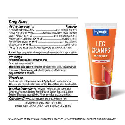 Hyland's Leg Cramps Ointment, Arnica Gel Leg Cramp Relief, Natural Relief of Calf, Leg and Foot Cramp, 2.5 oz Hyland'sBuy Supplements Australia