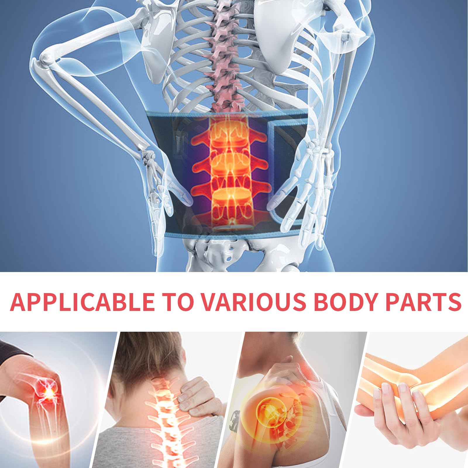 Red Light Infrared Therapy Belt: Pain Relief Device LED Red Light Therapy Lamp Near Body Large Pad Wrap ADVARAYSBuy Supplements Australia