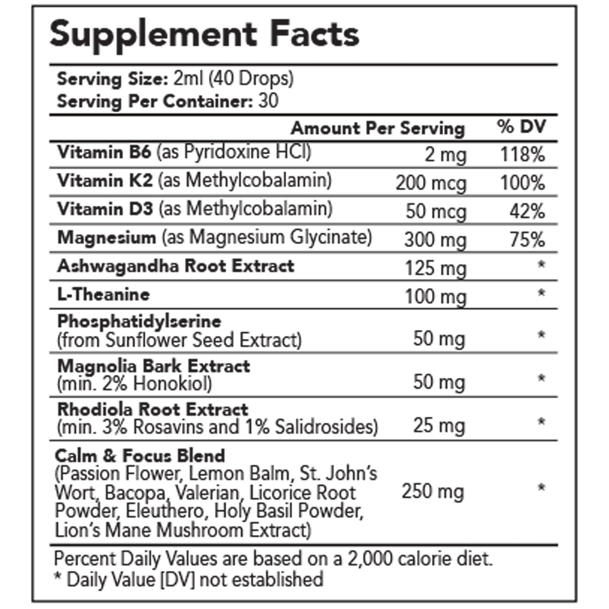Cortisol Manager Drops with Magnesium & Ashwagandha - Advanced Liquid Blend for Relaxation, Supports Restful Sleep, Fast-Absorbing Liquid, Non-GMO, 2 Fl Oz taolemiBuy Supplements Australia