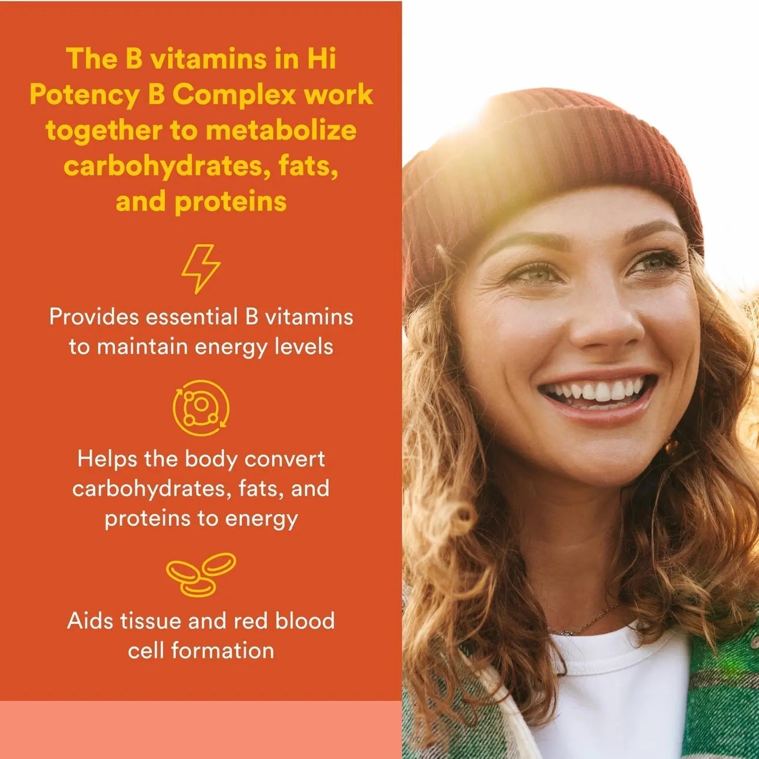 Natural Factors Hi Potency B Complex, 50 mg, 90 Capsules Natural FactorsBuy Supplements Australia