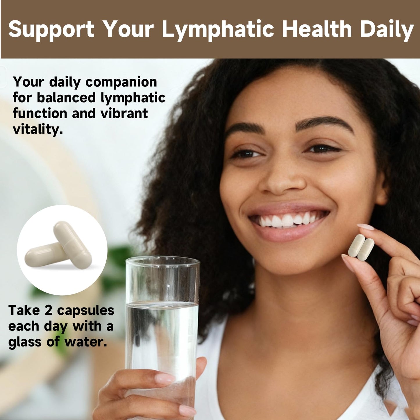 SpenHerb Lymphatic Drainage Capsules Supplements, 8-in-1 Herbal Lymphatic Blend Support Circulation and Natural Fluid Balance, Non-GMO Pure,60 Capsules/1 Pack SpenHerbBuy Supplements Australia