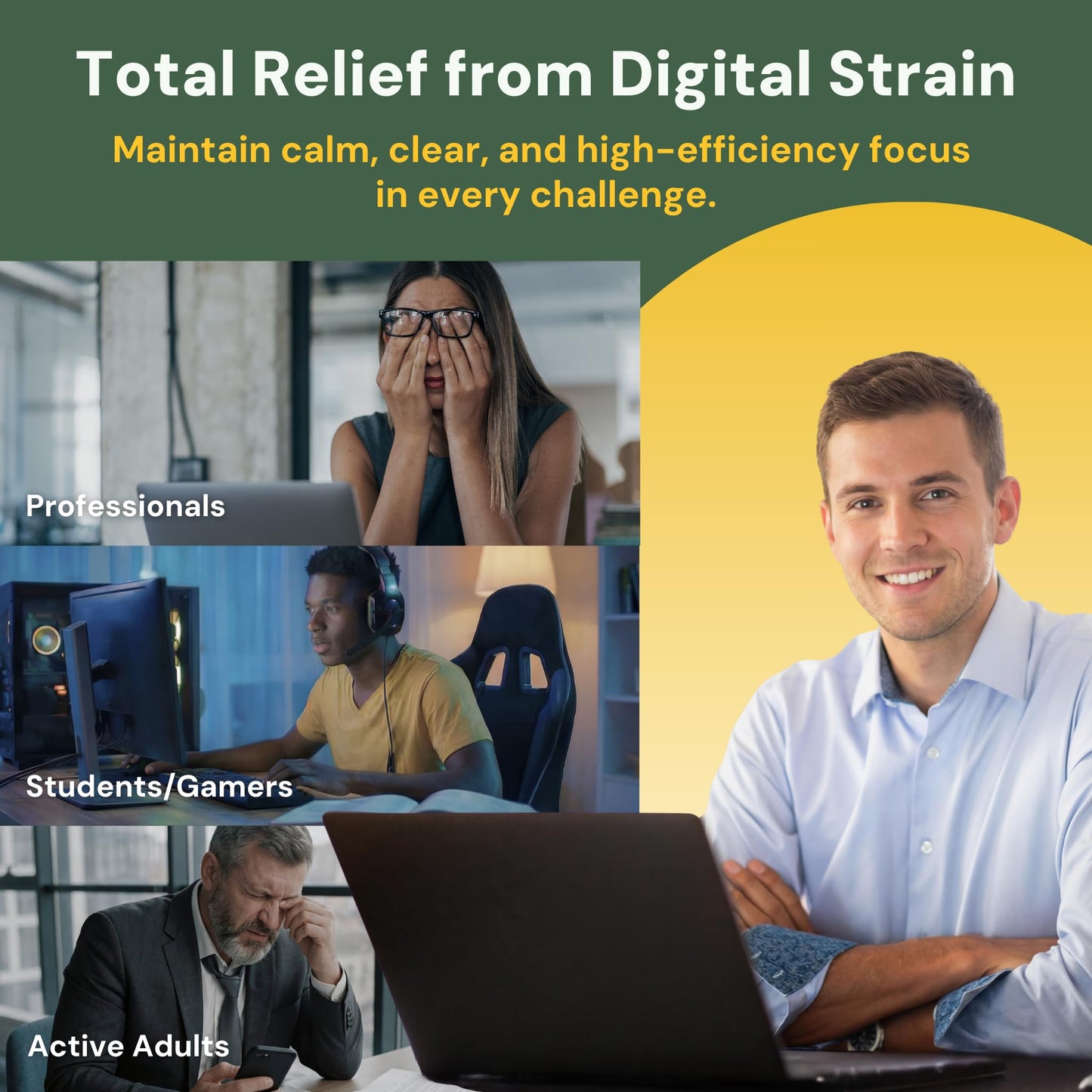 LYTTON EyeQ Duo Digital Eye & Focus Support – Patented Anthochlorogin for Brain-Eye Connection, Promotes Ocular Vitality – Rapid Visual Comfort & Natural Formula for Screen Users, 60 Softgels LYTTONBuy Supplements Australia